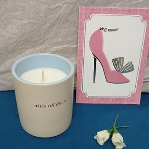 KATE SPADE Cream Candle "DISCO TILL DAWN" NWT